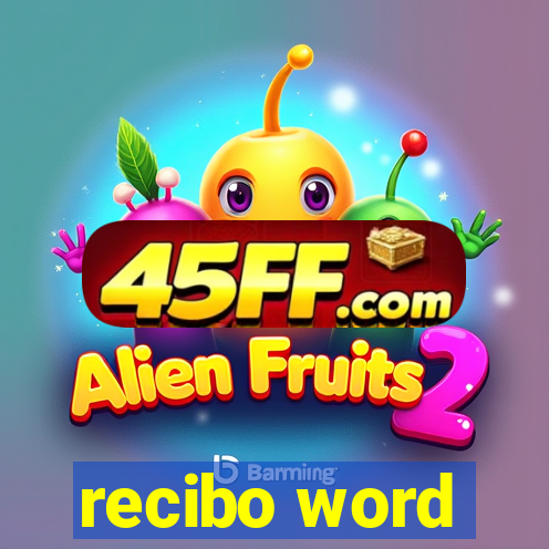 recibo word